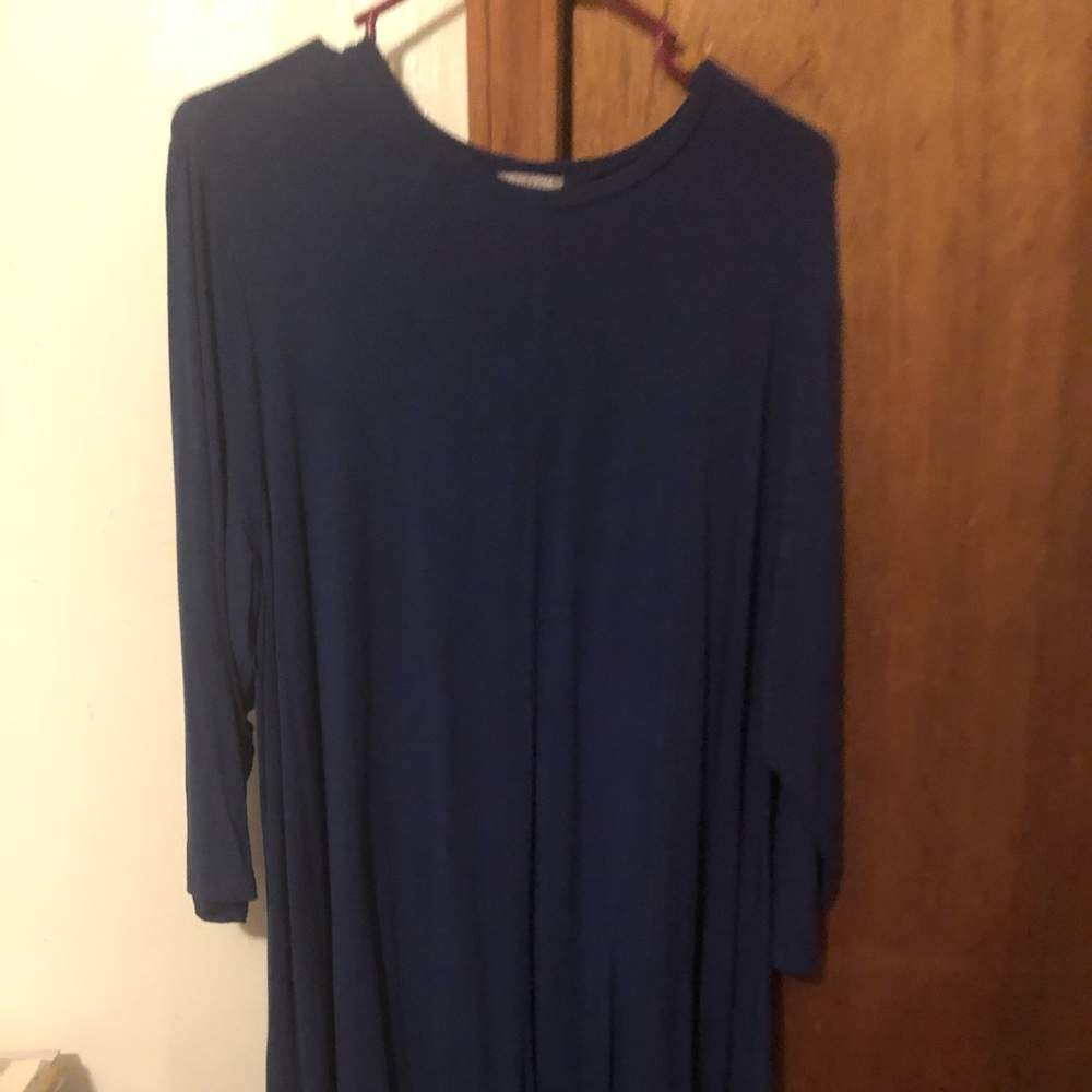 Blue tunic dress